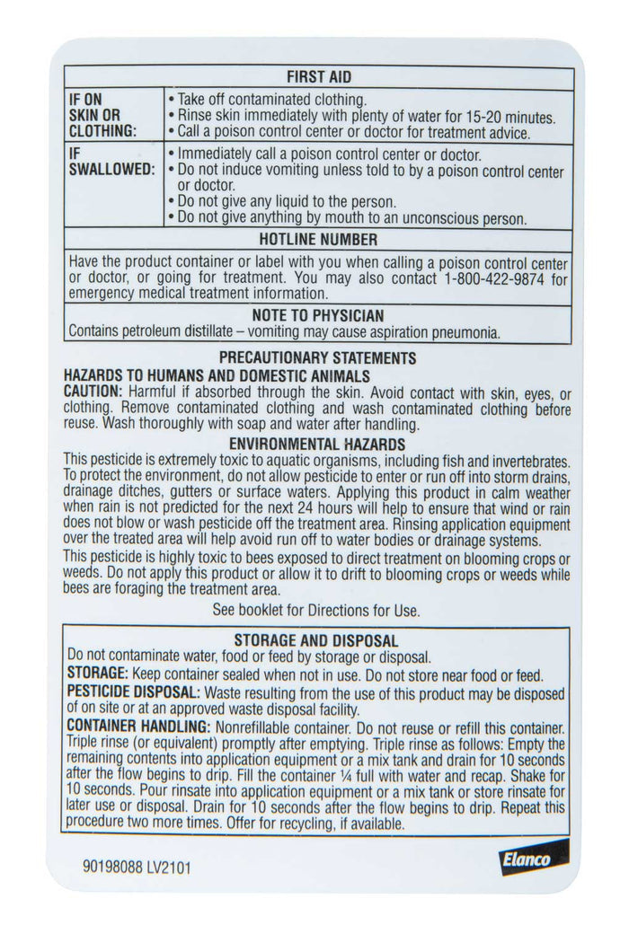 Permectrin CDS Pour - On Insecticide for Fly Control - A9PC - Permectrin CDS Pour - On, 1/2 gallon - 6