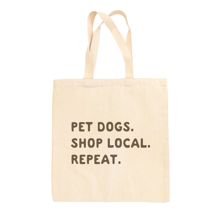 Pet Dogs Shop Local Repeat Tote Bag Ivy + Cloth