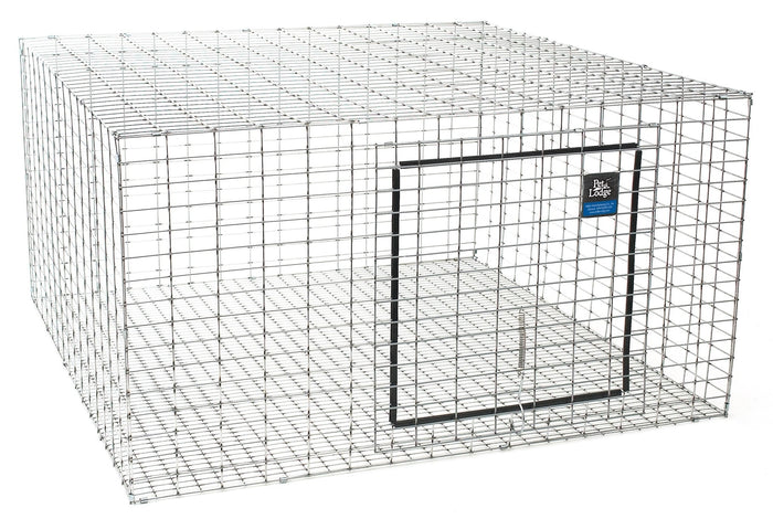 Pet Lodge Galvanized Rabbit Hutch – Stackable, Chew - Proof Steel Wire Cage - BEH1 - 24" x 24" - 1