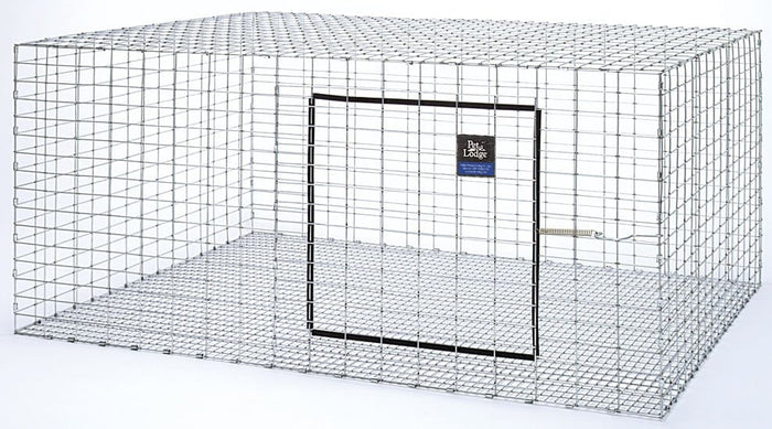 Pet Lodge Galvanized Rabbit Hutch – Stackable, Chew - Proof Steel Wire Cage - BEH3 - 30" x 36" - 2