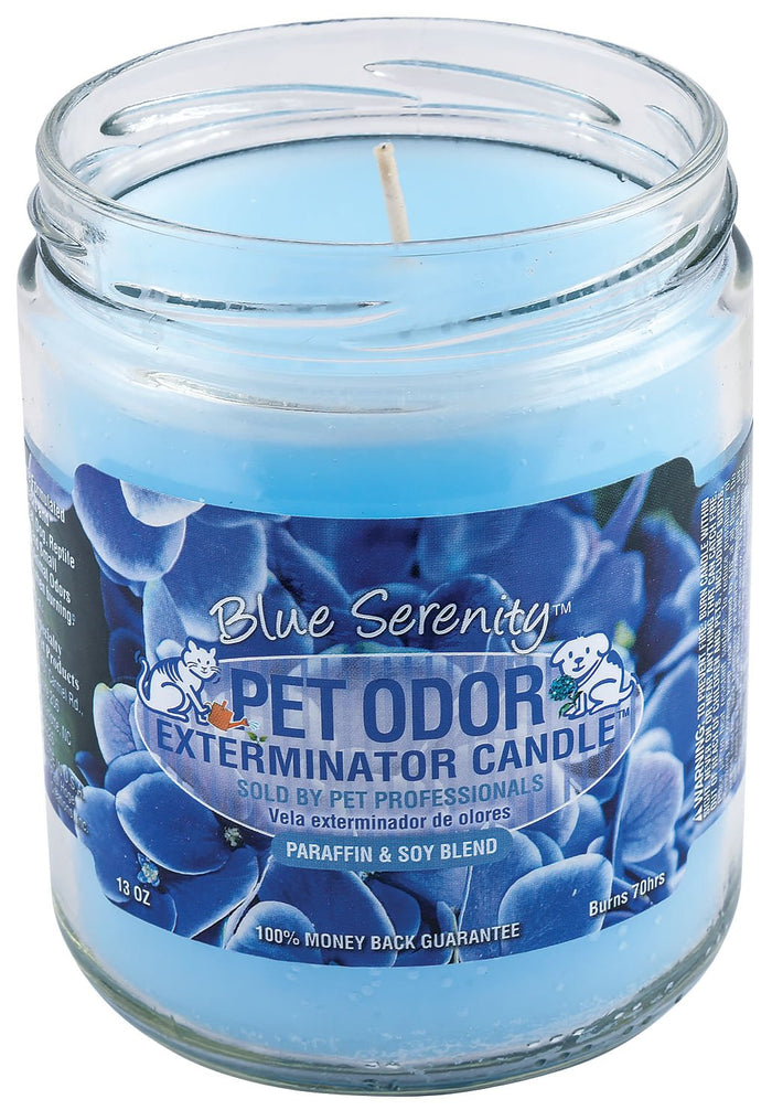 DUPLICATE - SPTAP - Pet Odor Exterminator Candle, Blue Serenity, 13 oz - SPTAP-DUPE - 1