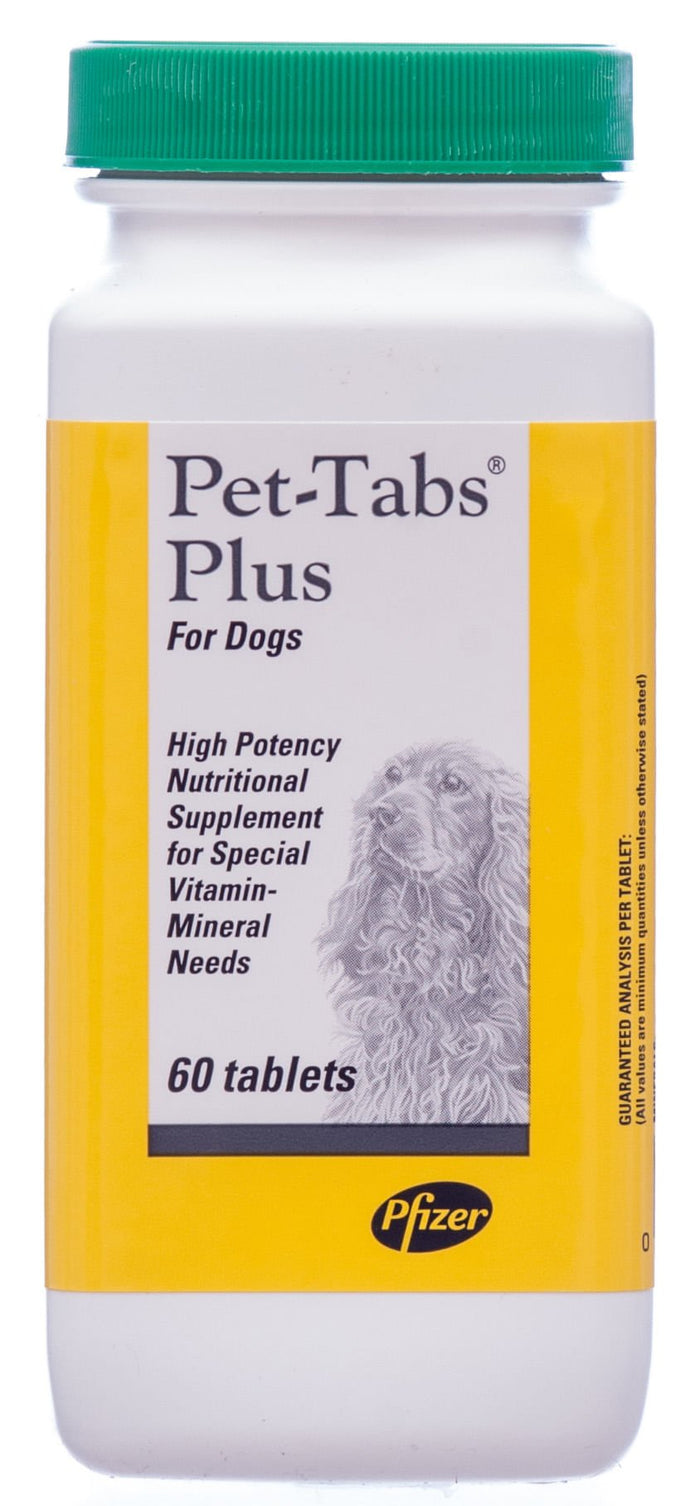 Pet - Tabs Plus Chewable Tablet Vitamin & Mineral Supplement for Dogs - F6PQ - 60 Count - 1