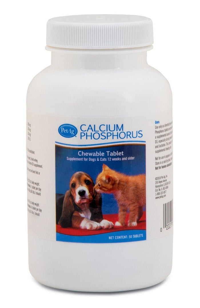 Calcium Phosphorus Tablets for Dogs & Cats - B7CJ - 50 Chewable Tablets - 1