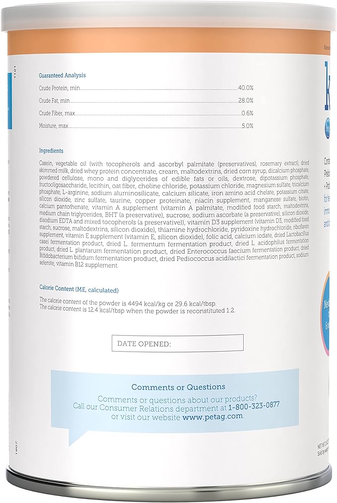 KMR Kitten Milk Replacer - B7K3 - 28 oz - Powder - 12