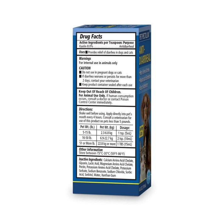 PET Pectillin, 4 oz – Diarrhea Relief for Cats and Dogs with Pectin & Kaolin - B7ZL - Vanilla - 4 oz - 7