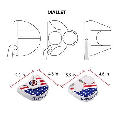 Pizza Box Embroidered Putter Cover - Mallet ReadyGOLF LLC