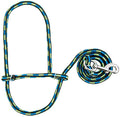 Poly Rope Sheep Halter/Lead with Snap, 52" - WEA6B - Black/Blue/Lime - 2