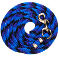 Poly Twisted Colors Lead Ropes, 10' - BYD2 - Blue/Purple/Black - 1