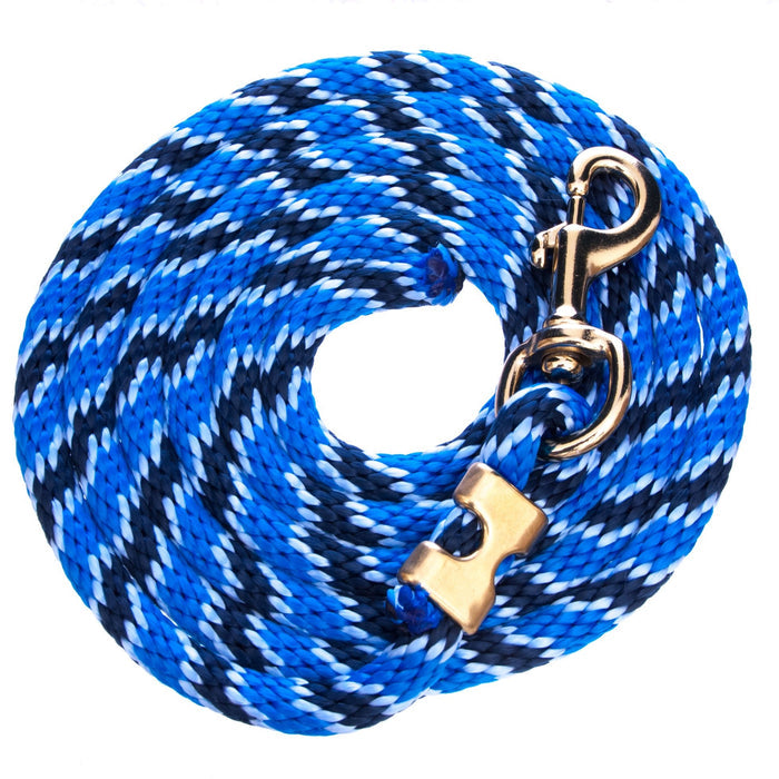 Poly Twisted Colors Lead Ropes, 10' - BYD4 - Navy/Royal/Sky Blue - 5