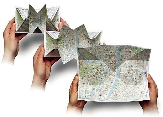 PopOut City Maps - unfolding