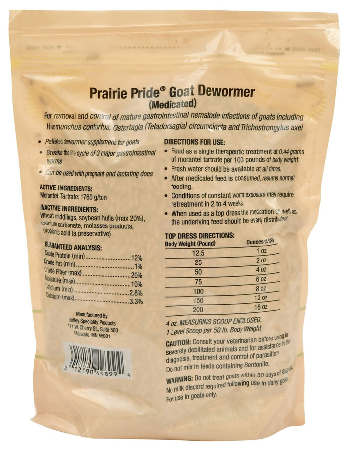Prairie Pride Pelleted Goat Dewormer, 3 lb - RFIAE - 2