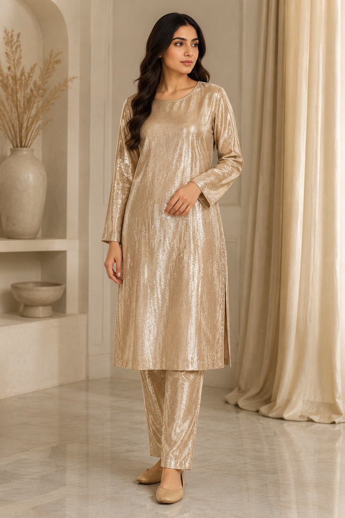 Premium Velvet 2-Piece Suit – Elegant Pakistani Winter Wear