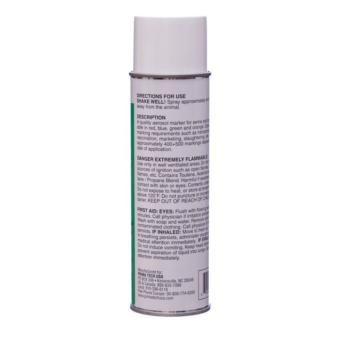Prima Glo Marking Spray - On Fluorescent Livestock Marking Paint - NEBB - Orange - 3