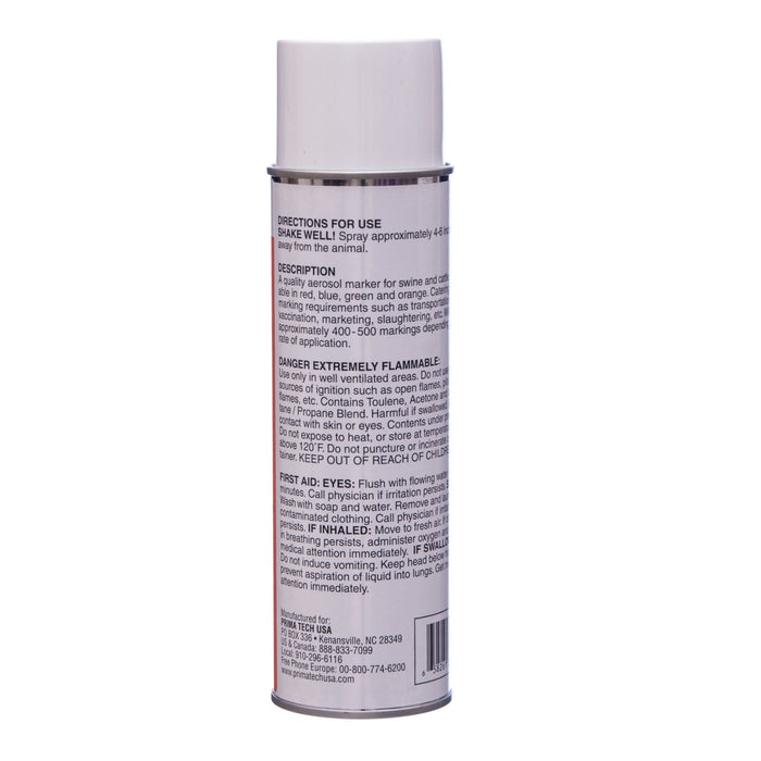 Prima Glo Marking Spray - On Fluorescent Livestock Marking Paint - NEBC - Green - 6
