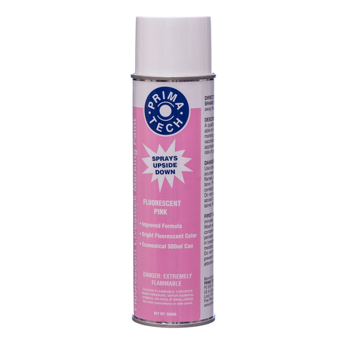 Prima Glo Marking Spray - On Fluorescent Livestock Marking Paint - NEBD - Pink - 8