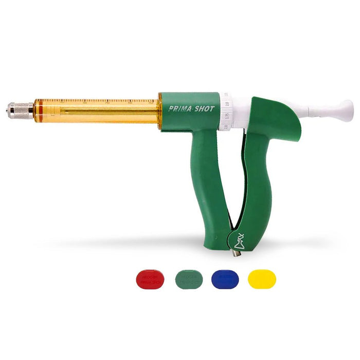 Prima Shot Repeater Syringe – Adjustable Livestock Dosing Syringe - 377210 - 25 cc Repeater Syringe - 6