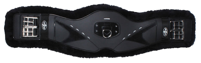 Professional's Choice Fleece Contoured Dressage Girth, Black - PL14H2 - 20 in - 7
