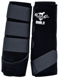 Professionals Choice SMB II Sports Medicine Boots for Horses - PLEE - Medium - Black - 4