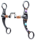 Professional's Choice Stone Dot Shank Hinged Port Bit, 5 1/4" - PL1ACB - Purple/Turquoise - 1