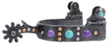 Professional's Choice Stone Dot Spurs - PL1ACE - Purple/Turquoise - 1 in - 3