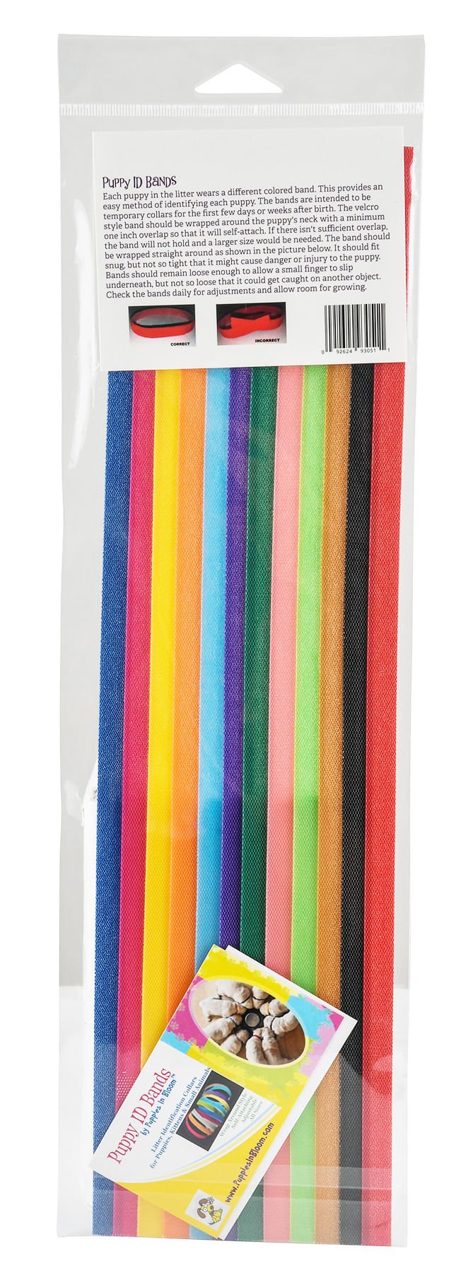 Puppies in Bloom Puppy ID Bands - PNB15 - 14 in - 6