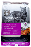 Purina Exclusive Signature Premium All Life Stages Dry Cat Food, Chicken/Brown Rice - PANBK - 15 lbs - 1