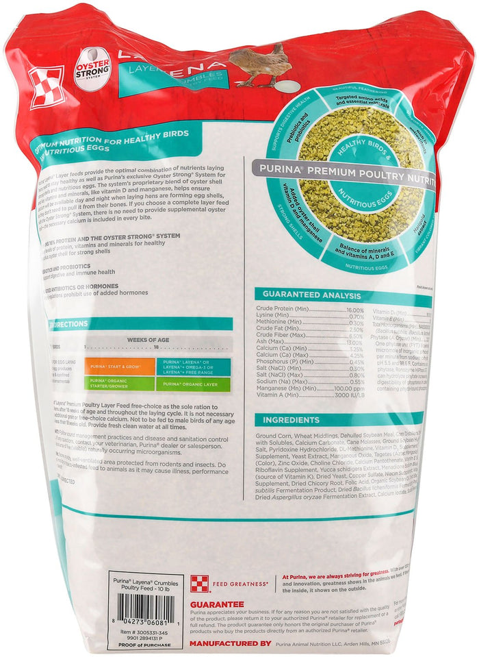 Purina Layena Crumbles - PANAK - 25 lbs - 4