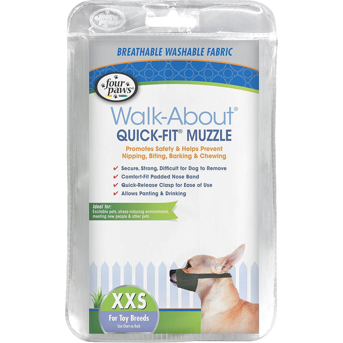 Quick - Fit Dog Muzzle by Four Paws - 39E1 - Size 0 - 1