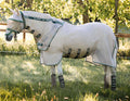 Rambo Fly Buster Vamoose with No - Fly Zone Horse Fly Sheet - FO2RR - Oatmeal/Sage - 72 in - 1