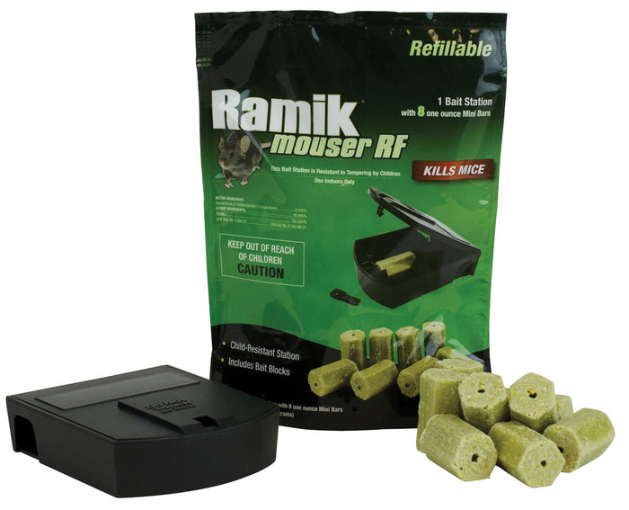 Ramik Mouser Refillable Bait Station - A2BU - 8 Mini Bars - 3