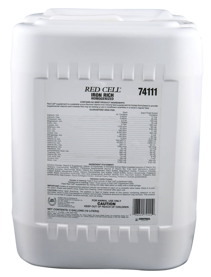 Red Cell Horse Supplement for Energy & Stamina - H3R7 - 5 gallons - 7