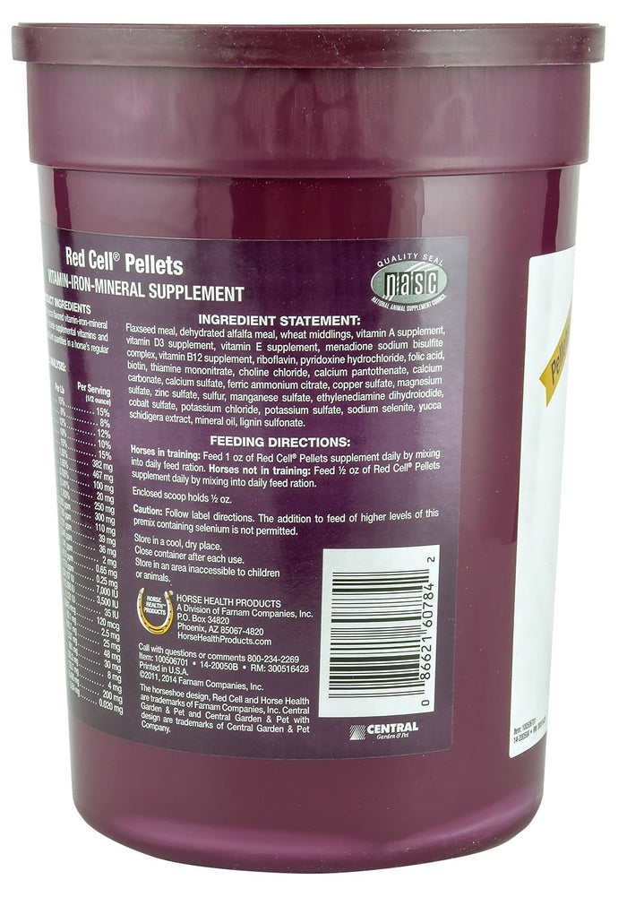 Red Cell Pellets for Horses, 4 lb - H3R5 - 4