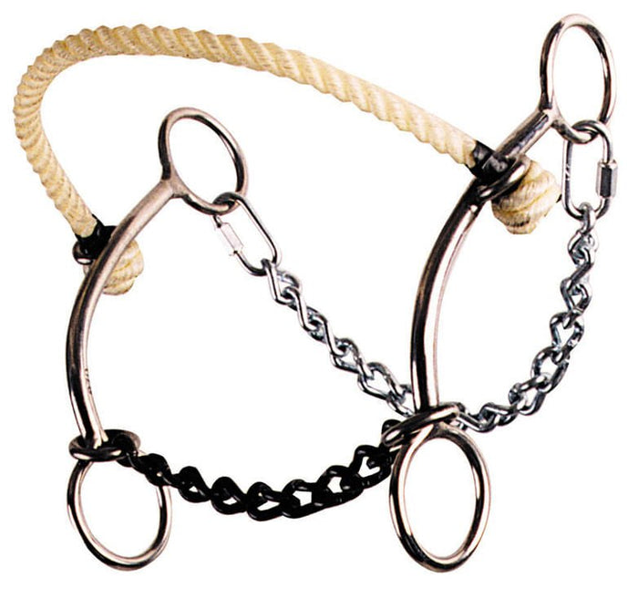 Reinsman Johnson Hackamore Combination Bit - RD1AM - 2