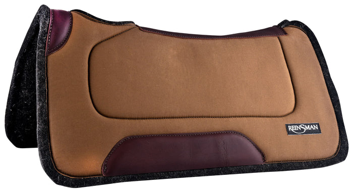 Reinsman Rancher Contour Saddle Pad, 32" x 32" - RDZG - Black - 5