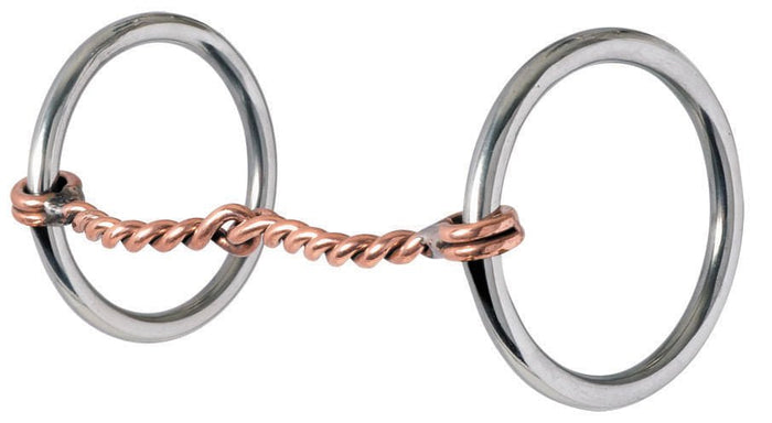 Reinsman Traditional Twisted Copper Loose Ring Snaffle Bit - RD1AB - 1