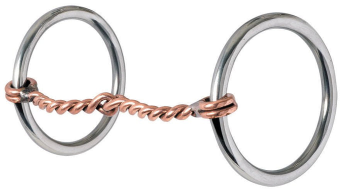 Reinsman Traditional Twisted Copper Loose Ring Snaffle Bit - RD1AB - 2