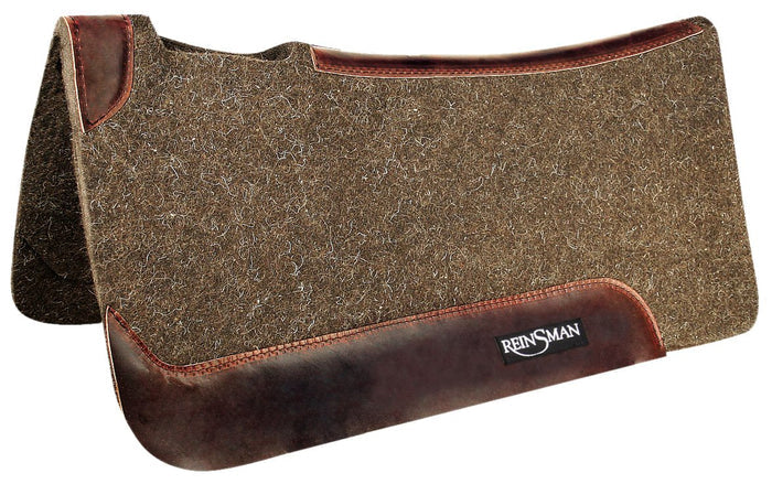 Reinsman Wool Felt Contour Saddle Pad, Dark Brown - RDZU - 31 x 30 x 1 - 4
