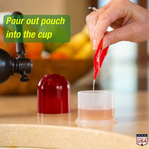 RESCUE! Fruit Fly Trap, 2 pk & Refills – Non - Toxic Reusable Indoor Fly Catcher with Refill Attractant (Safe Around Food) - SEY6 - Fruit Fly Trap (2 pk) - 4
