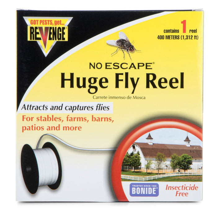 Revenge Sticky Fly Tape (& Accessories) - A5SA - Revenge Sticky Fly Tape Huge Reel, 1312 feet - 1