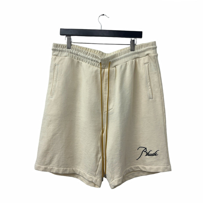 Rhude Script Sweatshorts Cream