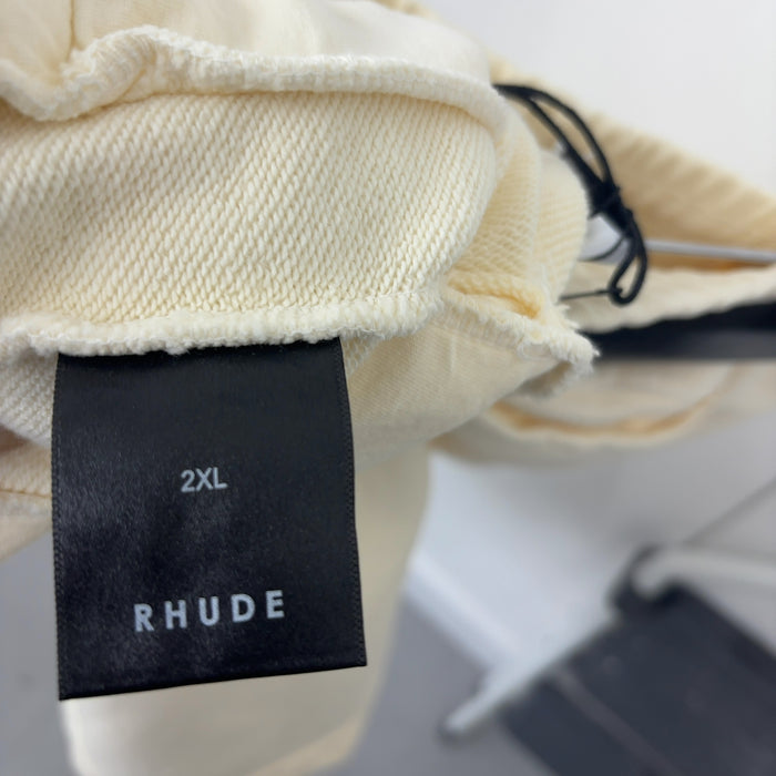 Rhude Script Sweatshorts Cream