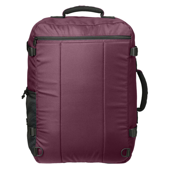 Plum carry on backpack back
