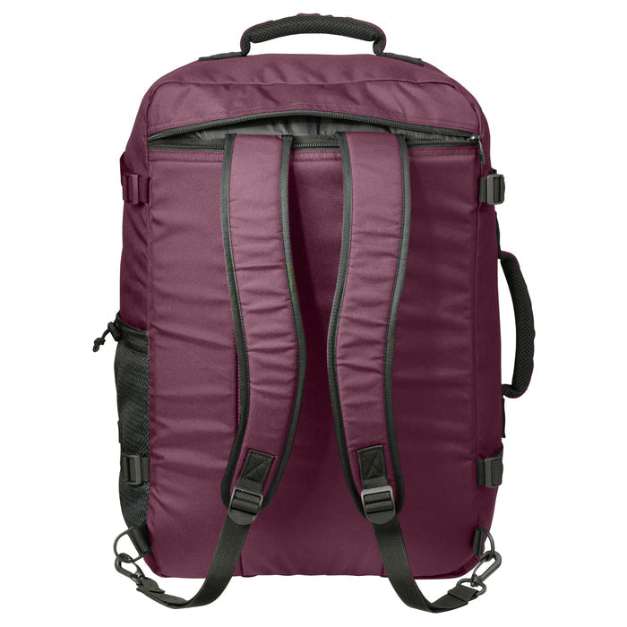 plum straps carry on backpack