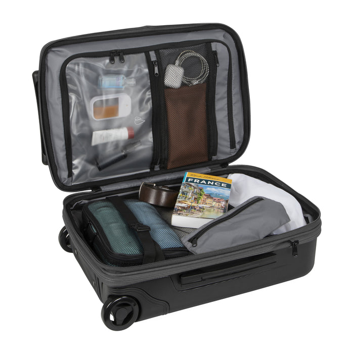 heather gray riga carry on interior