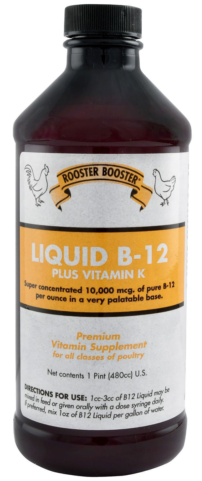 Rooster Booster Liquid B - 12 Supplement for Poultry - UTA5 - 1