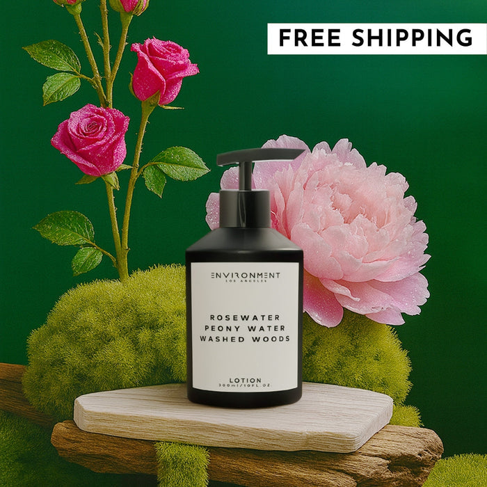 Rosewater | Peony Water | Washed Woods Lotion (Inspired by Issey Miyake L'Eau d'Issey®) Stone Candles