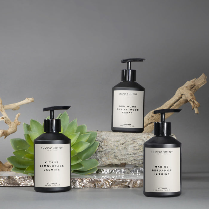 Rosewater | Peony Water | Washed Woods Lotion (Inspired by Issey Miyake L'Eau d'Issey®) Stone Candles