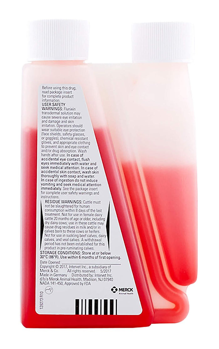 Rx Banamine Transdermal (flunixin transdermal solution) Pour - on for Cattle - 012MER-134449 - 100ml - 2
