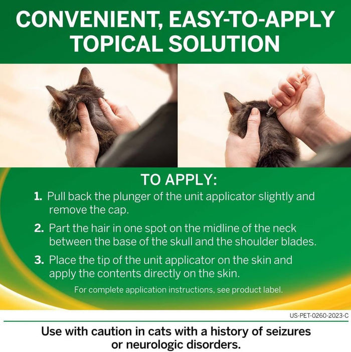 Nexgard Combo Topical for Cats - 012BI-160009 - 3pk - 1.8 - 5.5lbs - 3