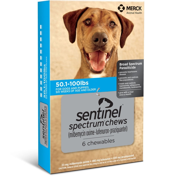 Sentinel Spectrum Chews for Dogs, 6 Chews - 012NOV-751 - 2 - 8 lbs - 10